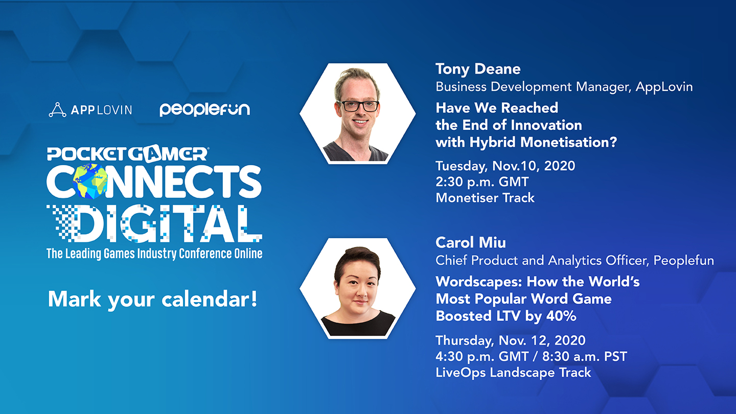 PGC Digital #4 2020: AppLovin Speakers to Share Insight on Hybrid Monetization and Wordscapes’ 40 Percent LTV Lift