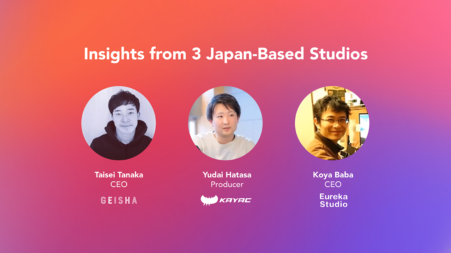 Reaching No. 1 and Developing Unique Game Ideas: Insights from 3 Japan-Based Studios