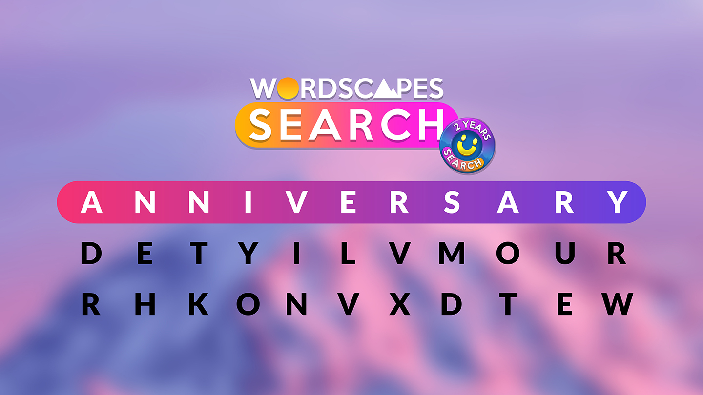 『Wordscapes Search』、Facebookなどでの成功・人気を維持し誕生から2週年